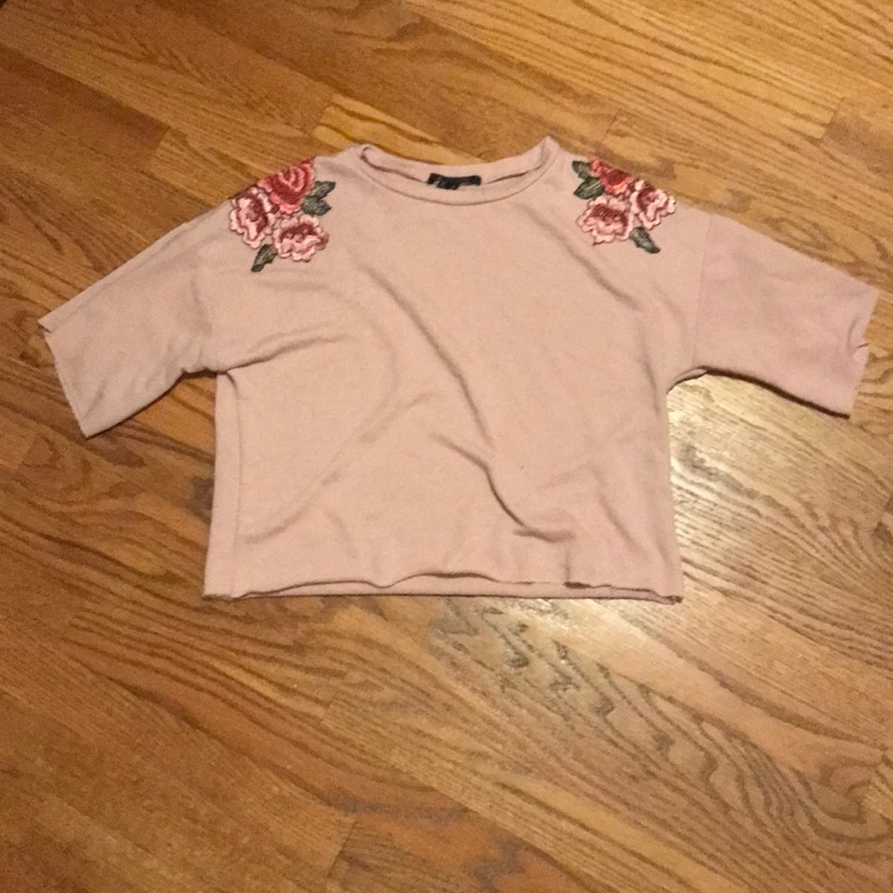 Revamped pink floral top